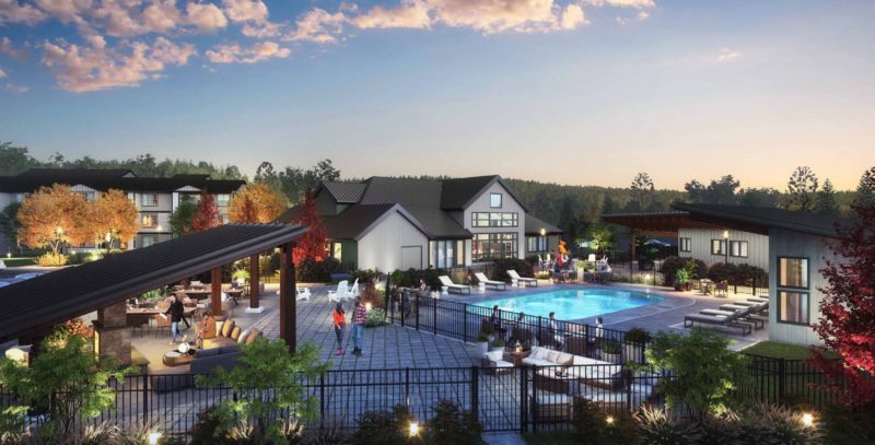 Camber Apartments Pool Rendering